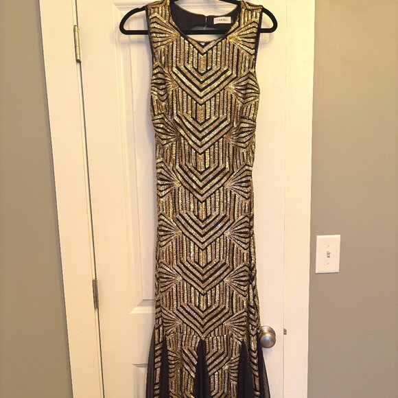 Calvin Klein Sequin Evening Gown - Picture 1 of 10